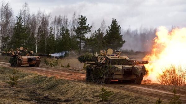 M1 Abrams tanks. File photo - Sputnik India