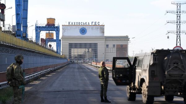 Hydroelectric power plant in Novaya Kakhovka in Kherson region - Sputnik India