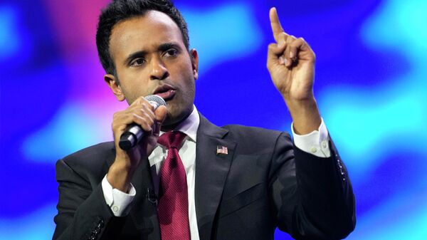 Vivek Ramaswamy speaks at the Conservative Political Action Conference, CPAC 2023, Friday, March 3, 2023, at National Harbor in Oxon Hill - Sputnik India