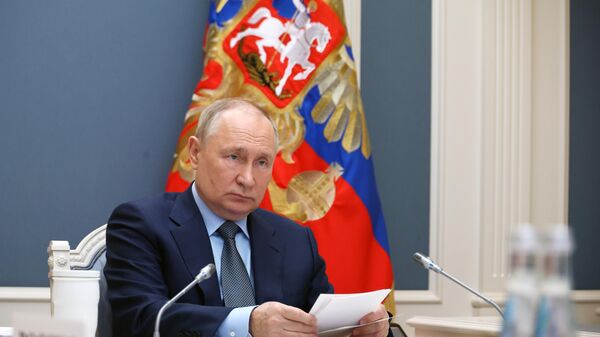 Russian President Vladimir Putin is participating in an extraordinary G20 summit via video conference, in Moscow, Russia - Sputnik India