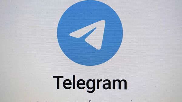 FILE - The logo for the Telegram messaging app is seen on a notebook screen in Munich, Germany, Oct. 17, 2022. (AP Photo/Matthias Schrader, File) - Sputnik India