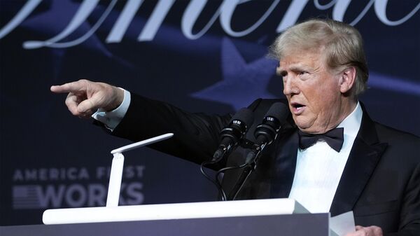 Donald Trump speaks during an America First Policy Institute gala at his Mar-a-Lago estate, Thursday, Nov. 14, 2024, in Palm Beach, Fla. - Sputnik India